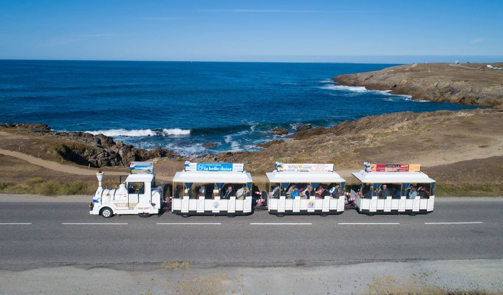 Petit train de Quiberon le long de la Côte Sauvage